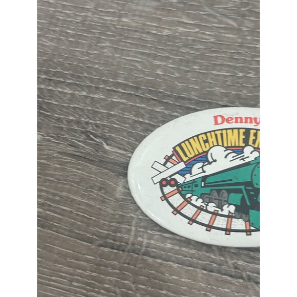 Denny's Lunchtime Express Promotional Pinback Button - Picture 5 of 7